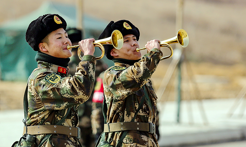 開訓！武警甘肅省總隊拉開新年度軍事訓練戰(zhàn)幕（組圖）