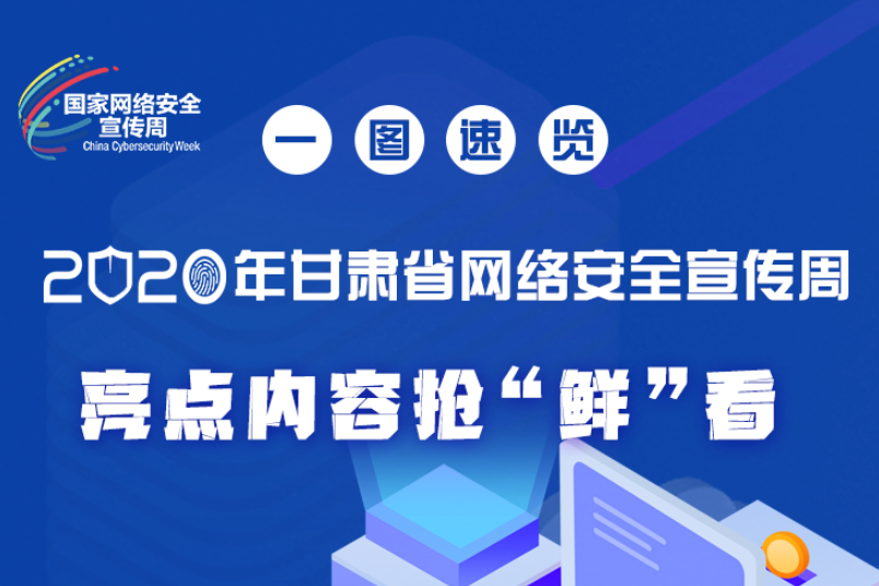 一圖速覽2020年甘肅省網(wǎng)絡(luò)安全宣傳周，亮點(diǎn)內(nèi)容搶“鮮”看！