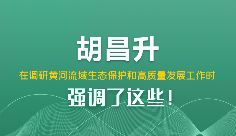 圖解|胡昌升在調(diào)研黃河流域生態(tài)保護(hù)和高質(zhì)量發(fā)展工作時(shí)強(qiáng)調(diào)了這些！