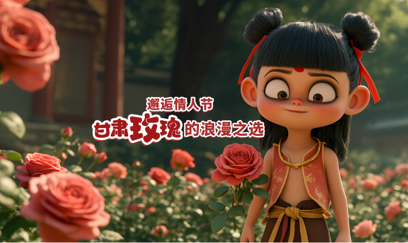 AI視頻 | 邂逅情人節(jié)，甘肅玫瑰的浪漫之選