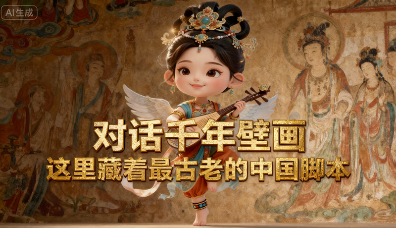 對(duì)話千年壁畫！這里藏著最古老的“中國腳本”