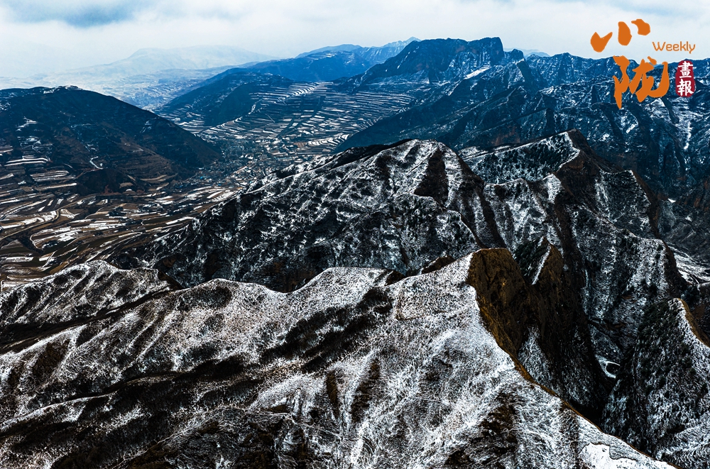 鐵籠山丹霞 一場春雪，億萬年的守望